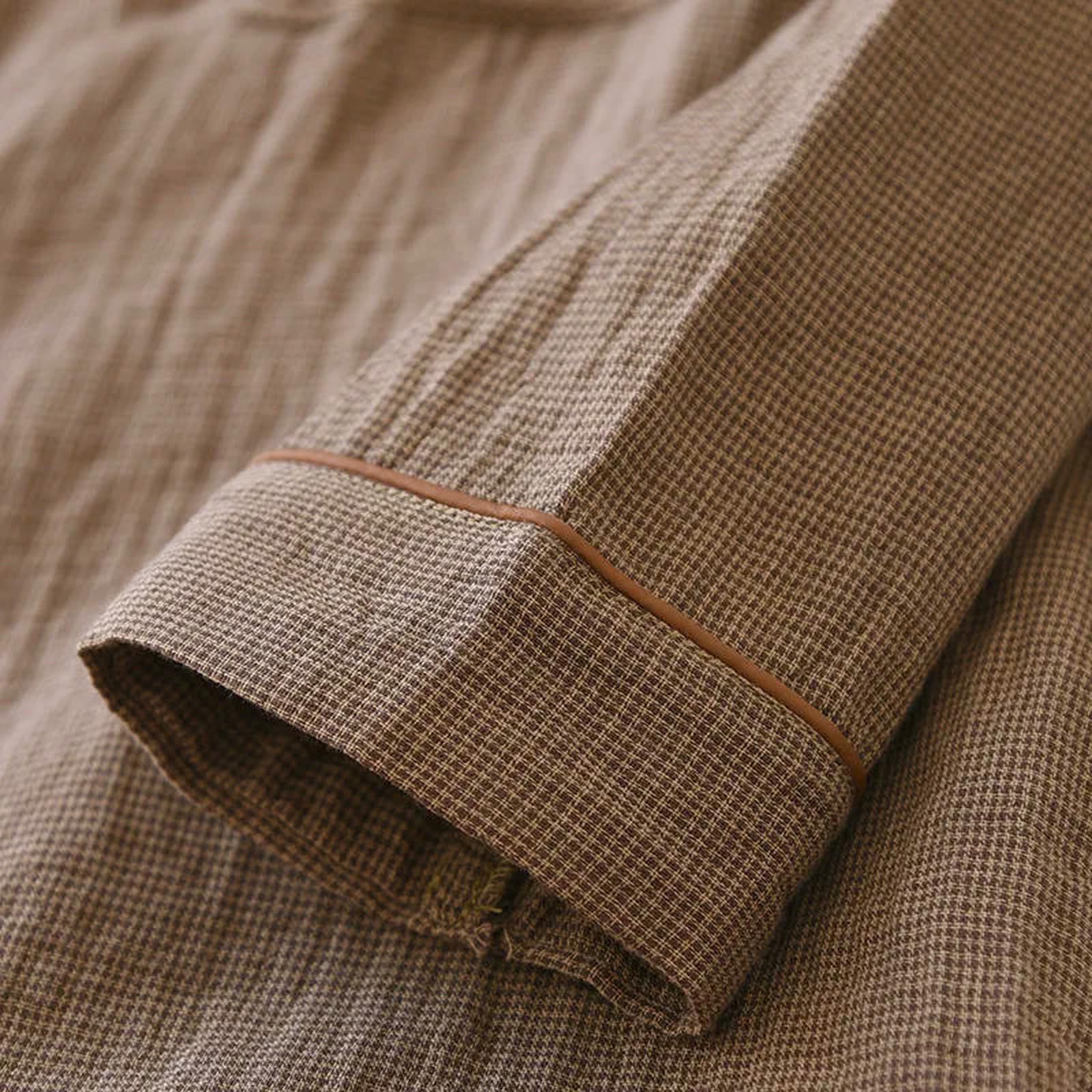 Pigiama da Coppia Primaverile in Cotone A Maniche Lunghe, Pantaloni Lunghi, Due Pezzi, Arredamento per La Casa Uomo E Donna-02 (Donne)-l