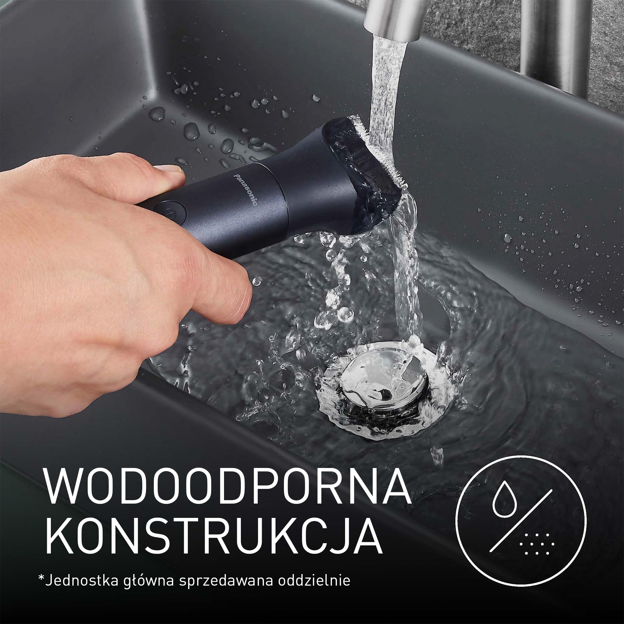 Panasonic ER-CHC1-A301 MULTISHAPE [Modułowy System Do Pielęgnacji Osobistej] Zestaw do Strzyżenia Włosów, Jednostka Główna i Głowica do Strzyżenia, 15 Ustawień Długości, 4 Nasadki, Czarny