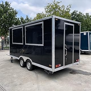 Food Truck Trailer zum Verkauf, kommerzieller mobiler Catering-Anhänger und Burger-Van für Street Food, Märkte und Veranstaltungen