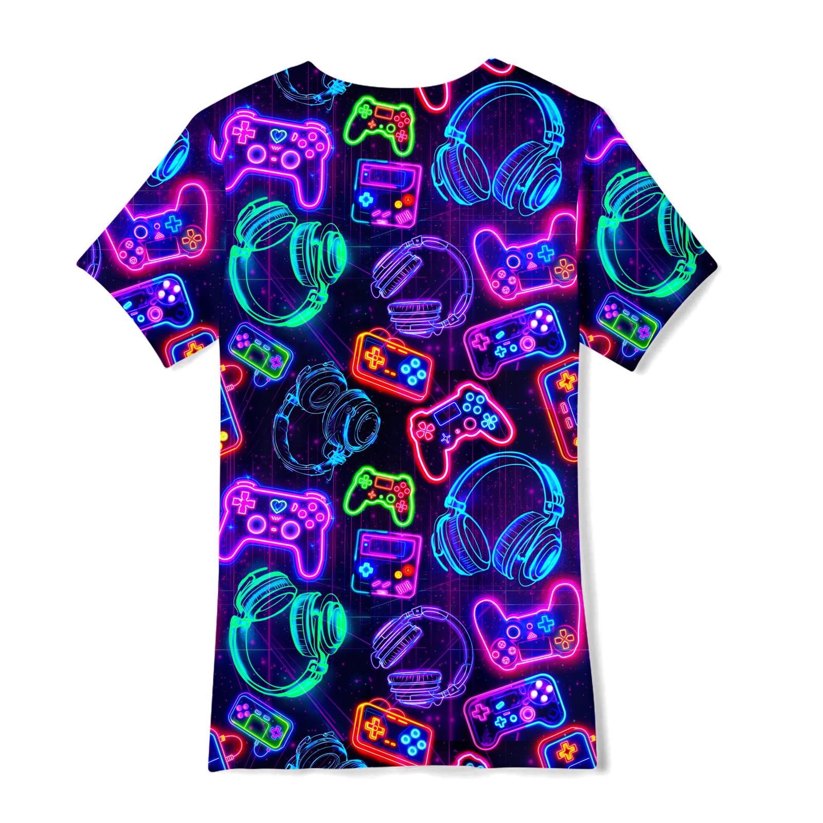TUONROAD Garçons T-Shirts Drôle 3D T-Shirt pour Enfant Garçons Fille Manches Courtes Casual Tops Tees 6-14 Ans
