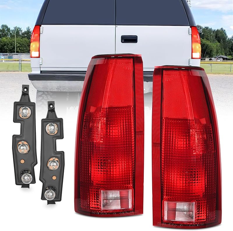 Par de lanternas traseiras Nilight para Chevy GMC C/K, Suburban, Tahoe, Yukon e Cadillac Escalade