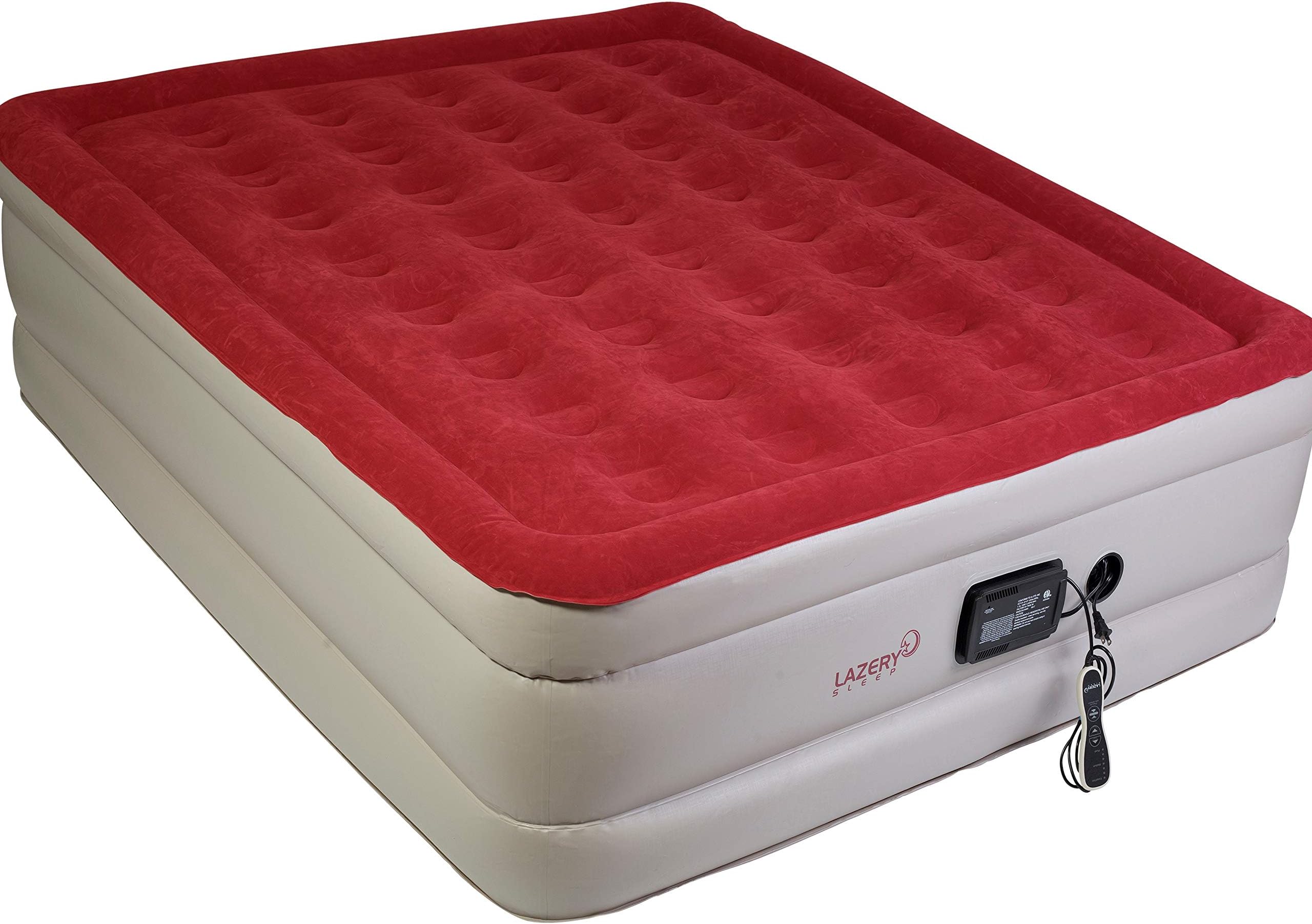 Air Mattress Airbed with Built-in Electric 7 Settings Remote LED Pump