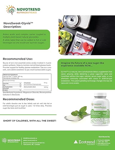 Miniatura 4 de NovoSweet Glyvia 80 tabletas edulcorante natural