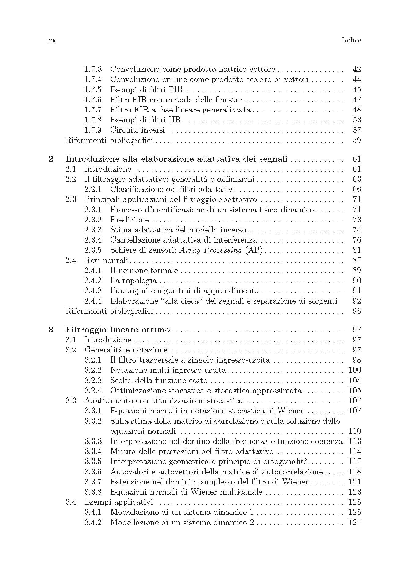 Algoritmi adattivi per l'elaborazione dei segnali