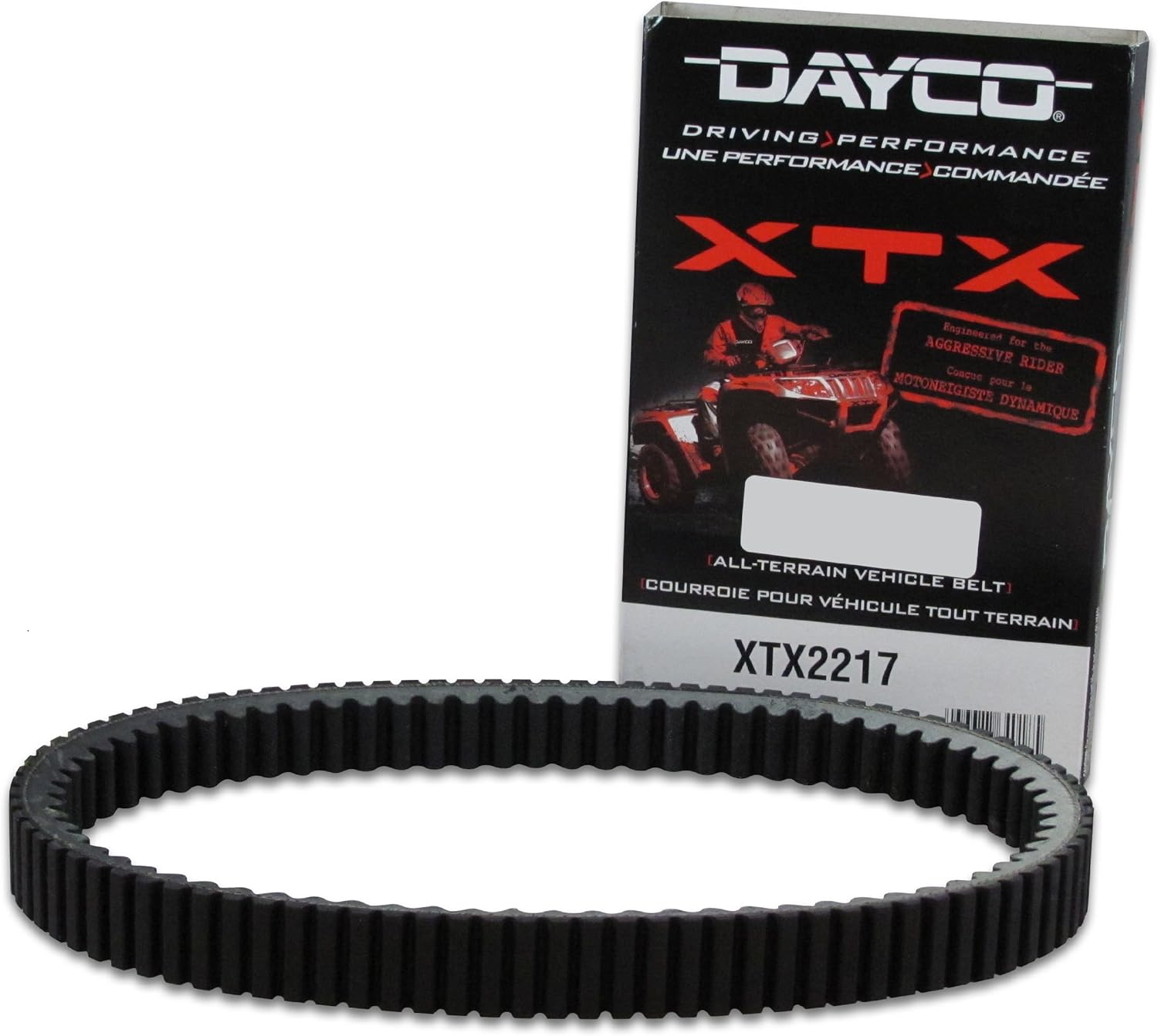 Dayco XTX2243 XTX Extreme Torque ATV/UTV Drive Belt, Black