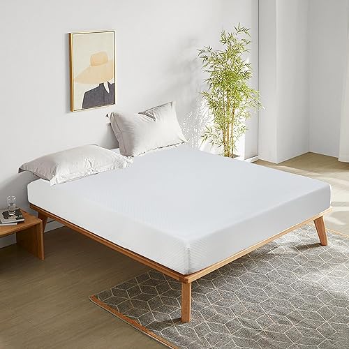 Miniatura 85 de Colchón tamaño matrimonial de 8 pulgadas en una caja, colchón de espuma viscoelástica certificado Certipur US, colchón de gel refrescante para sueño