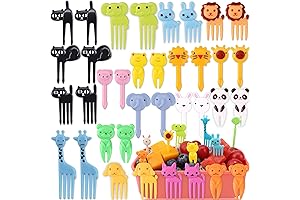 Adorable Animal Food Picks for Kids' Lunchtime Adventures: 55 Pcs of Fun...