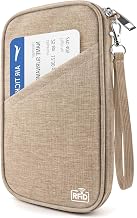 Passport Holder Family RFID Travel Document Organizer for Women Waterproof Passport Wallet Men Portable Case for Cards, Boarding Pass, ID, Money, Tickets with Zipper