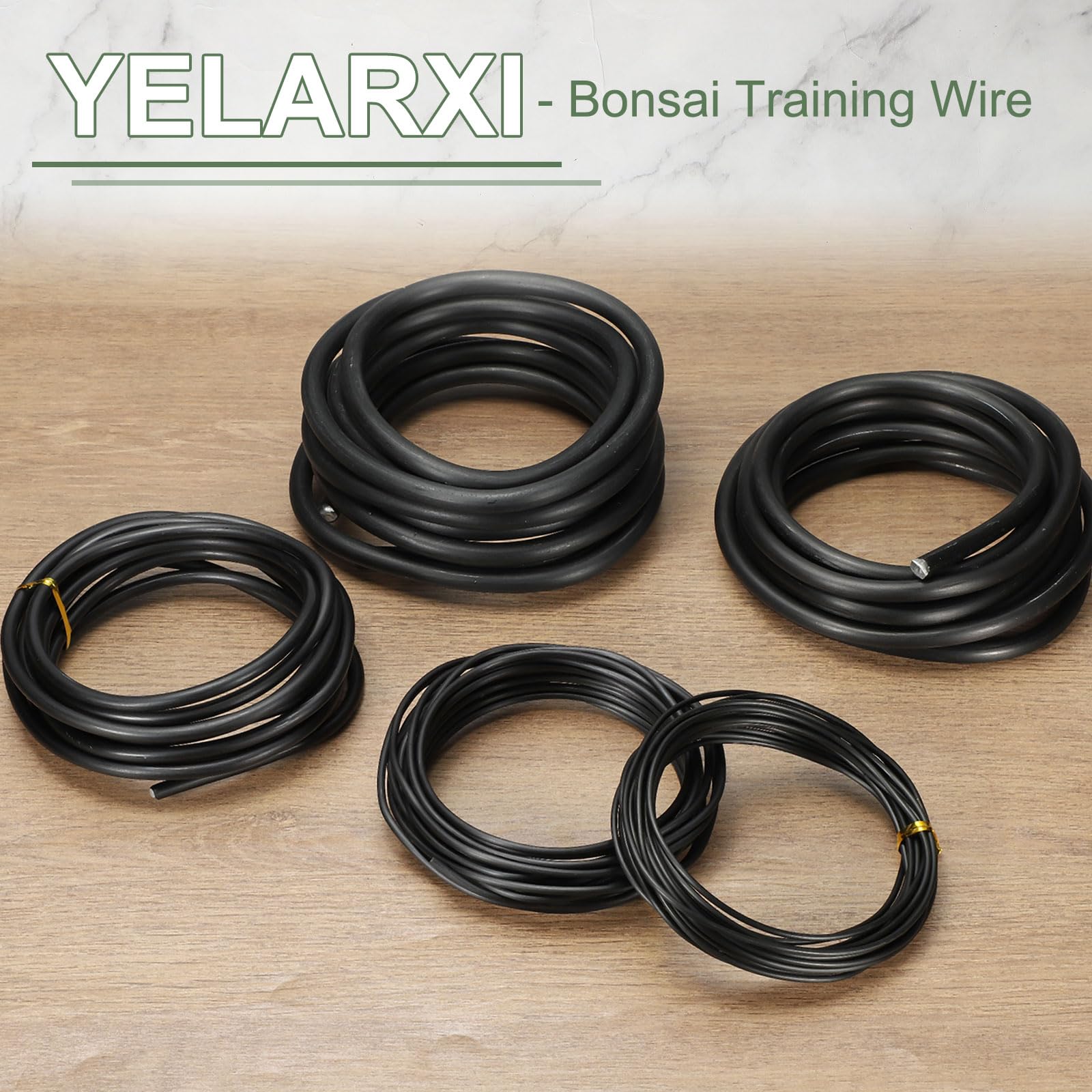 Fil d'entraînement pour bonsaï, 4 mm x 10 m en aluminium anodisé pour plantes florales, tiges métalliques pliables pour jardinage et travaux manuels (noir)