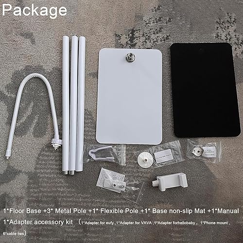 Miniatura 9 de iTODOS Soporte de pie para monitor de bebé compatible con Infant Optics DXR-8 Pro, Nanit Pro y Flex Stand, VTech VM819/VM901, HelloBaby, Momcozy,