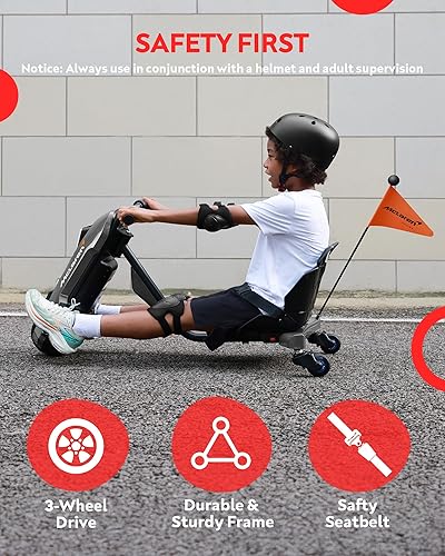 Miniatura 2 de Go Kart eléctrico con licencia McLaren para niños, cambio de carro de deriva de 24 V, giro de 360, agarre giratorio continuo, máximo 6 MPH, 3