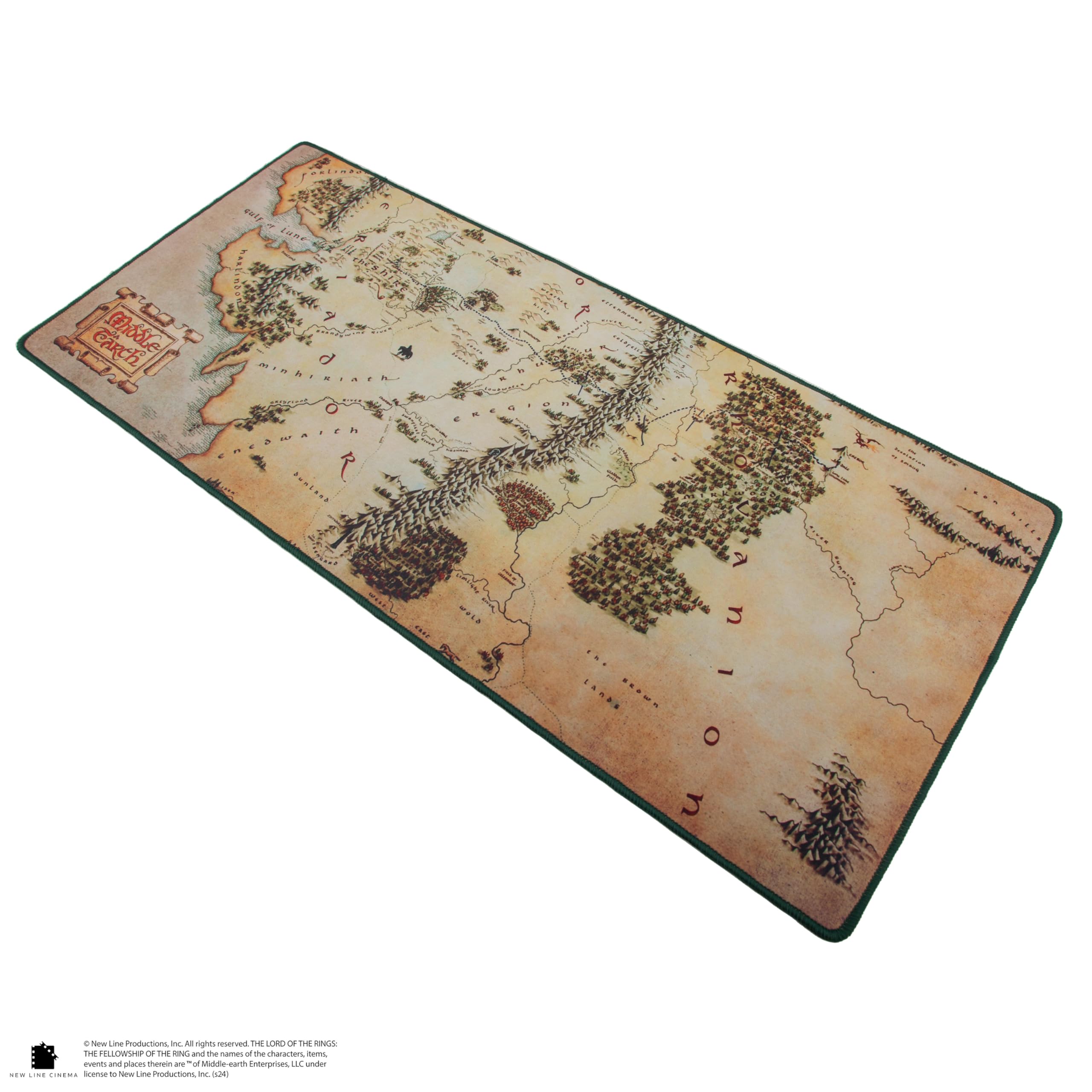 Cinereplicas Lord of the Rings Office Mat Middle Earth 80 x 35 cm Officially Licensed - Image 2