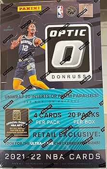 未開封BOX NBA 2021-22 PANINI DONRUSS OPTIC 2021-22 Panini NBA Donruss Optic Basketball Blaster Box