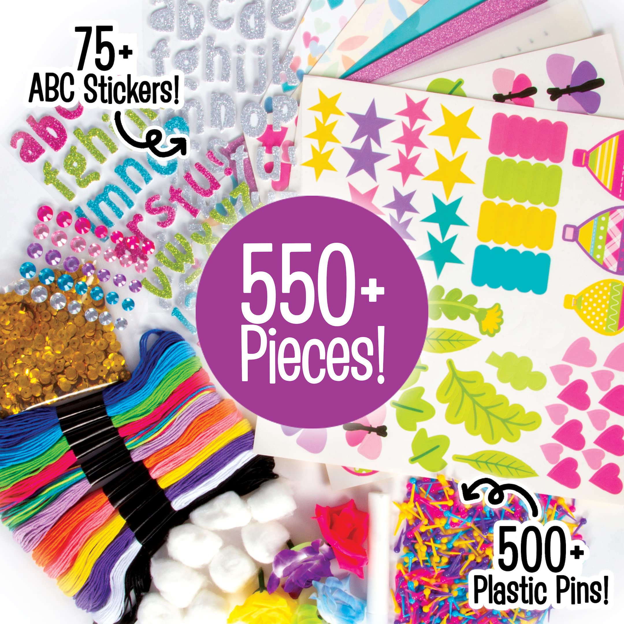 String Art Craft Mega Activity Set for Kids Make 4 Large String Art