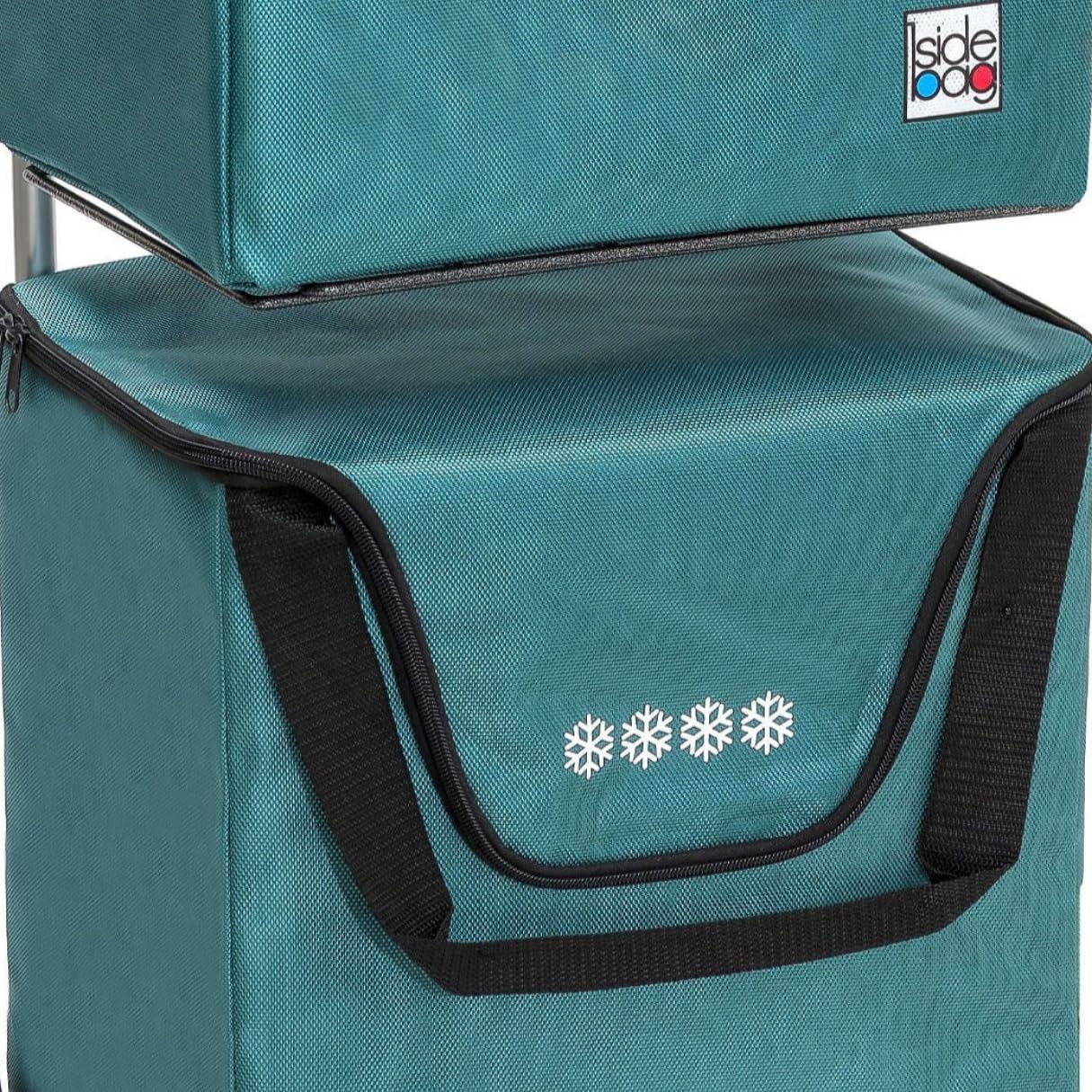 Poussette De Marché 6 Roues 2x20l Bleu - 8220-464
