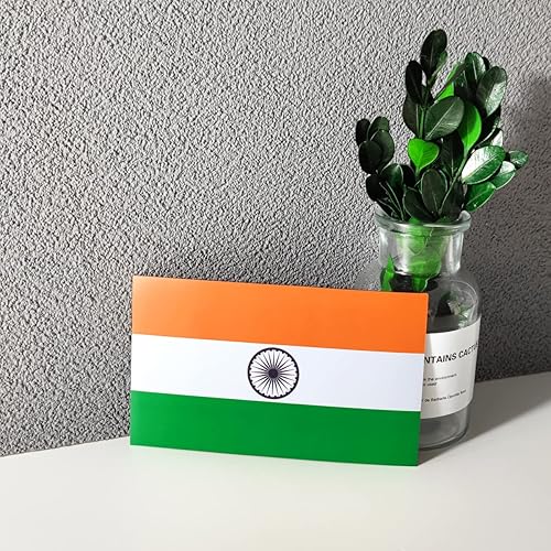 Miniatura 5 de JBCD Calcomanía magnética de la bandera india de la India, para automóvil, SUV, camión (paquete de 3, 3 x 5 pulgadas)