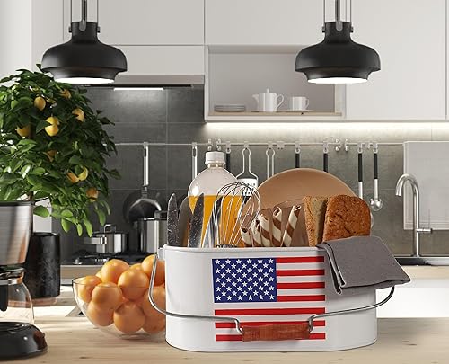 Miniatura 4 de Bedding Craft Organizador para cubiertos, soporte para cubiertos, decoración de artículos de estaño galvanizado, soporte para utensilios de picnic