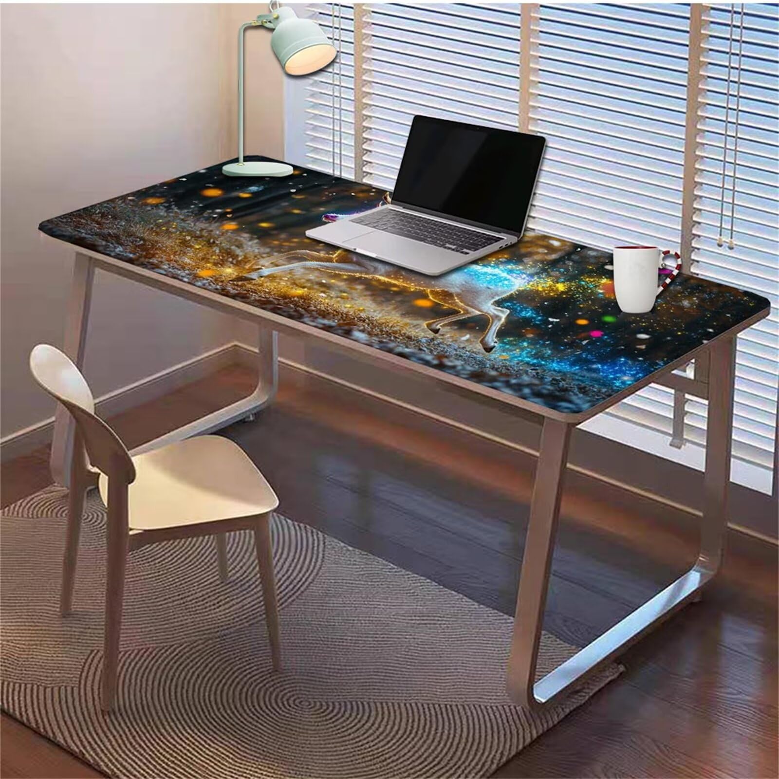 Gamingowa podkładka pod mysz 1200 x 600 x 3 mm, XXL, wodoszczelna, odporna na ścieranie, z przyszytymi krawędziami, podkładka na biurko, poprawia prędkość i precyzję, do komputera, laptopa, komputera