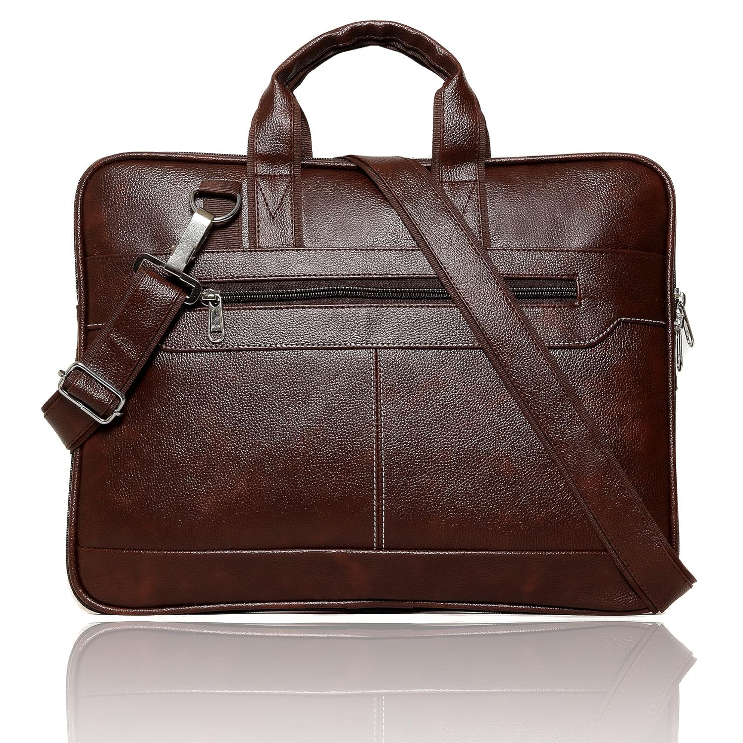 True Indian Laptop Bag For Men Side Shoulder Bag Laptop Leatherite Bag Water Proof Bag Zipper Bag Adjustable Bag (Brown) (B0CNH42L6S) Amazon Price History, Amazon Price Tracker