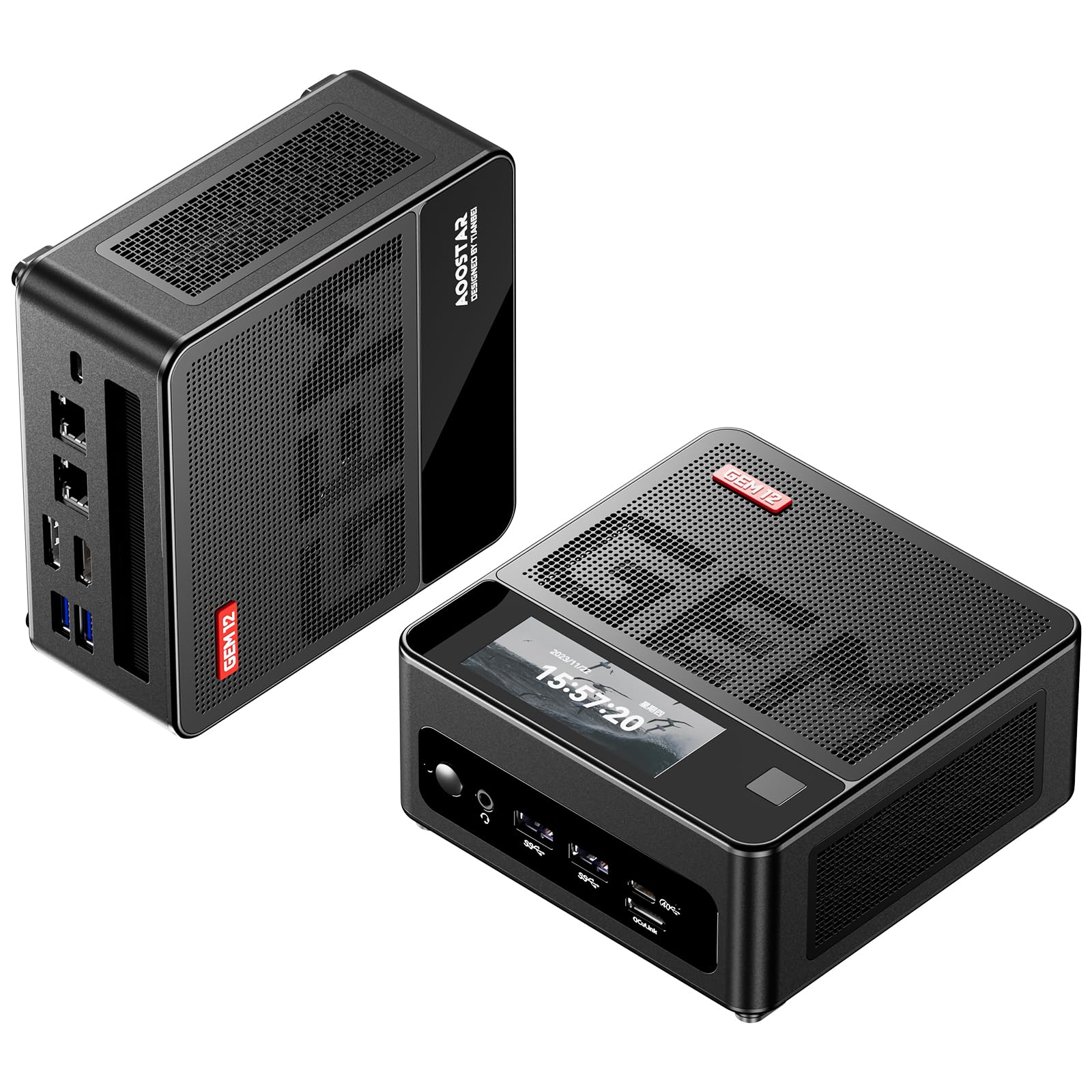 AOOSTAR GEM12 Mini PC, R9 6900HX Mini Computer, Mini-Gaming PC