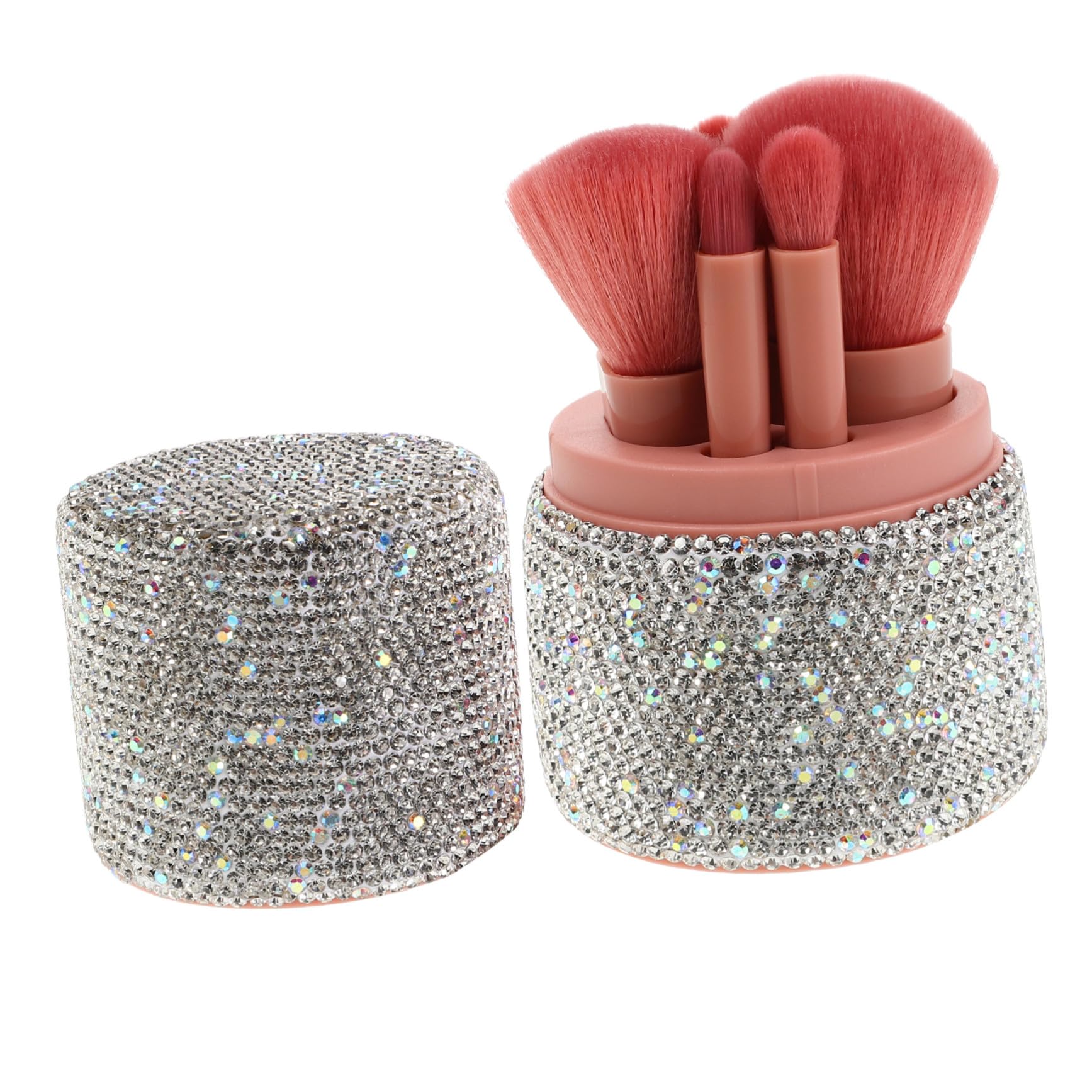 PLAFOPE Estuche de Viaje para Almacenamiento Seguro para Brochas de Maquillaje Portátil y Multifuncional de Plástico con Tapa en Diversas Ocasiones