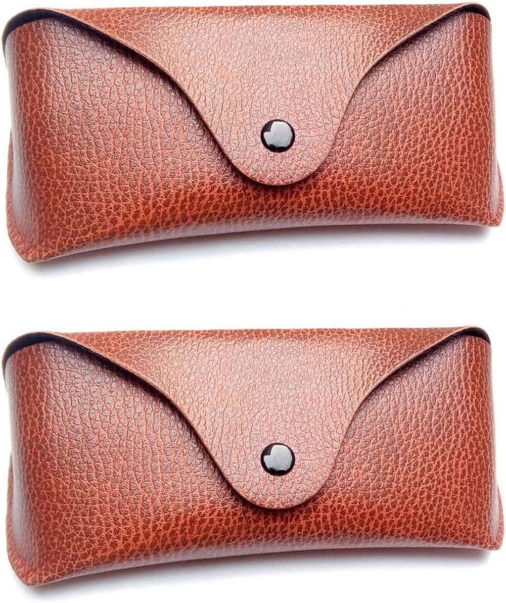 Dio Moda Pack of 2 Faux Leather Case || Case || Cover || Pouch For Eyewear || Sunglasses || Spectacles || Goggles