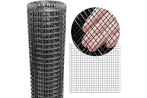 Black Galvanized Vinyl Coated PVC Hardware Cloth for Chicken Coop,Rabbit Fences