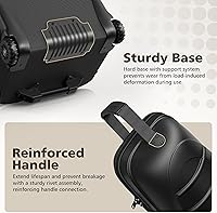 Vista 4 de Golf Travel Bags for Airlines with Wheels, Hard Case Top and 1680D Heavy Duty Oxford Protect Golf Clubs, Lightweight and Easy to Maneuver