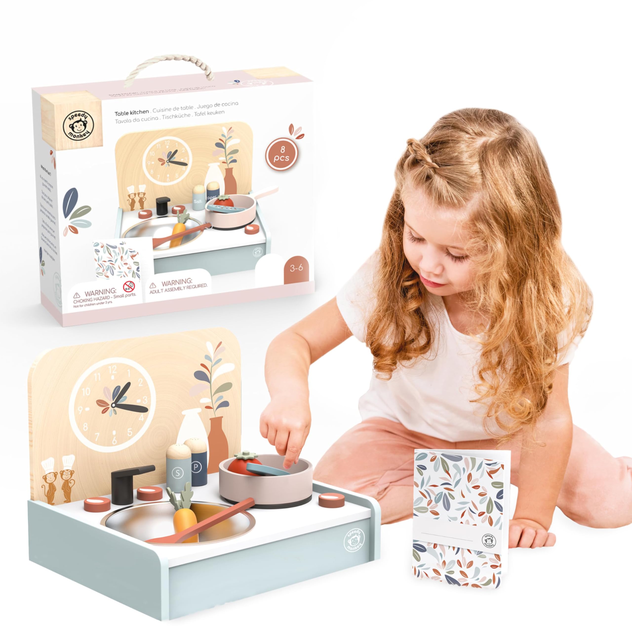 monkyです。Lemoni & Viva! Cooking 24 セット Amazon.com: Speedy Monkey Table-Set Kitchen with 8 Accessories