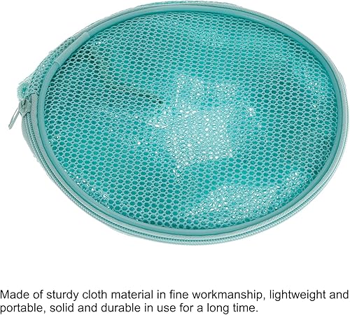 Miniatura 3 de PATIKIL Bolsas de playa de malla, mochila de arena, conchas, aperitivos, coleccionar, bolsas de asas con cremallera para viajes