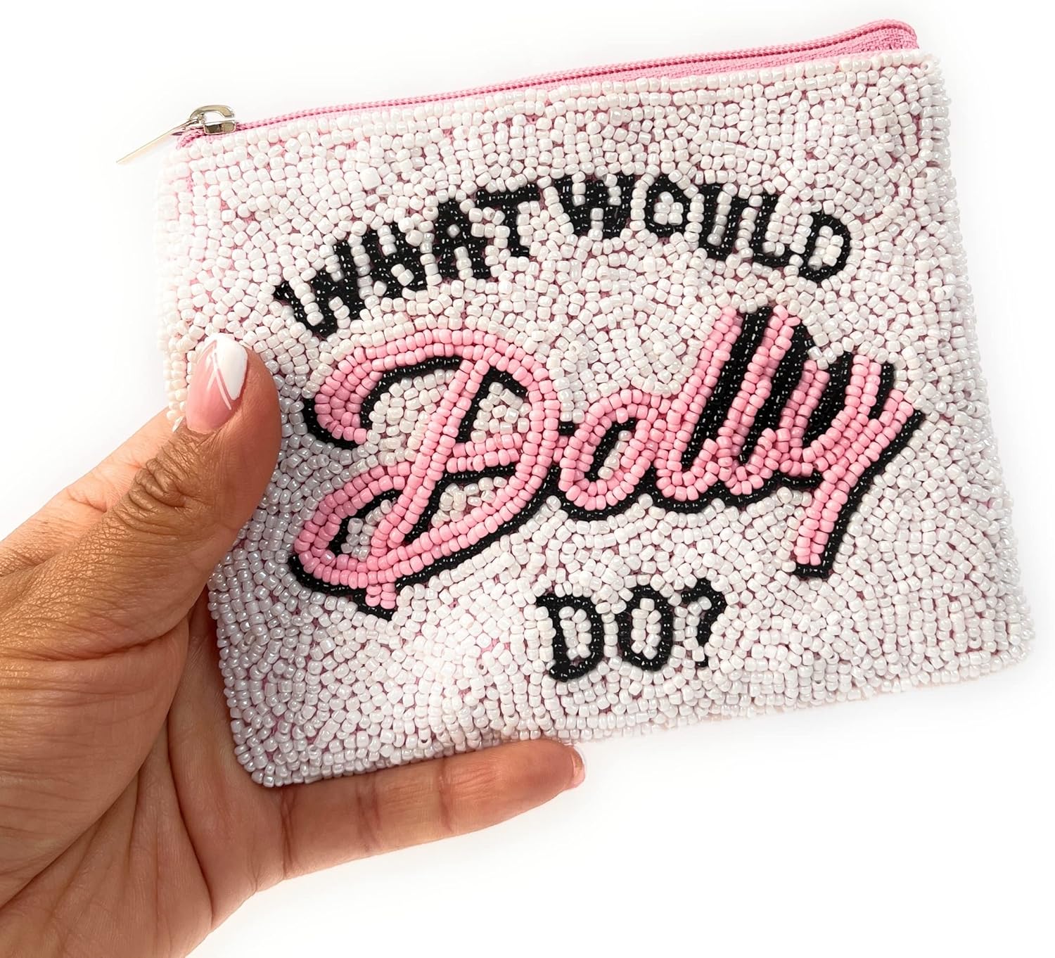 What Would Dolly Do? Coin Purse, Beaded Coin Pouch, Beaded Coin Purse, Coin Purse, Best Friend Gift, Country Music Lover Purse - Image 4