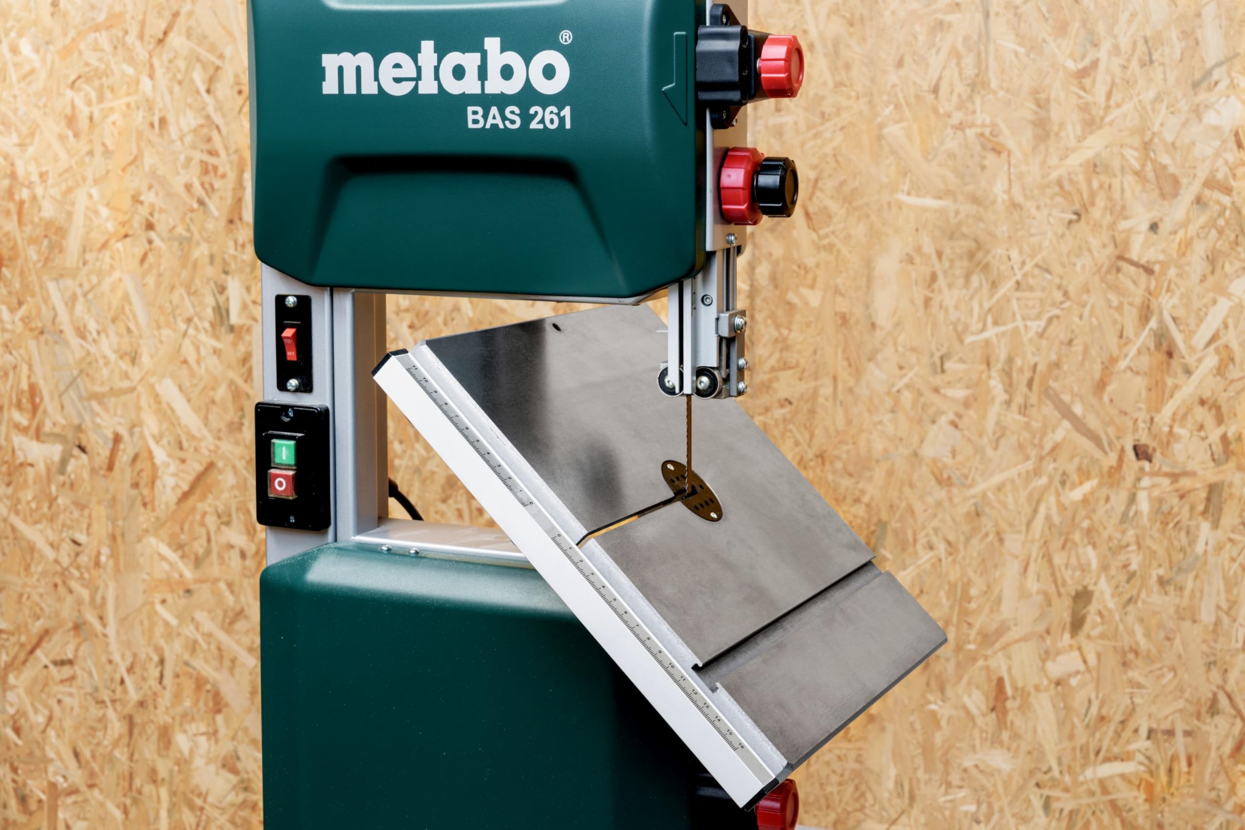 Metabo sega a nastro BAS 261 Precision – 619008000 – Sega a nastro per elevata precisione e qualità di taglio stabile (400 W, altezza di taglio 103 mm)