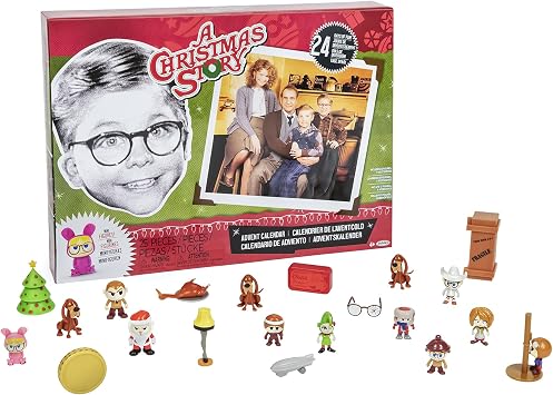 A Christmas Story Advent Calendar Includes 24 Windows Filled with Silly and Festive 1-inch Figures & Accessories!