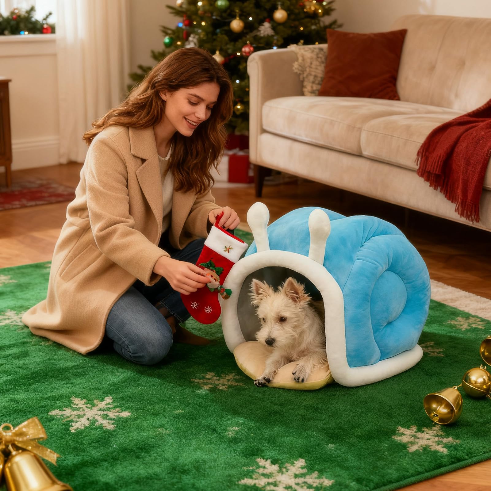 Cuccia Per Gatti Chiusa Caldo Chiuso Comodo Per Animali Domestici | Cuccia Per Gatti Coperta Per Inverno Viaggio Auto Campeggio Stanza E Rifugio