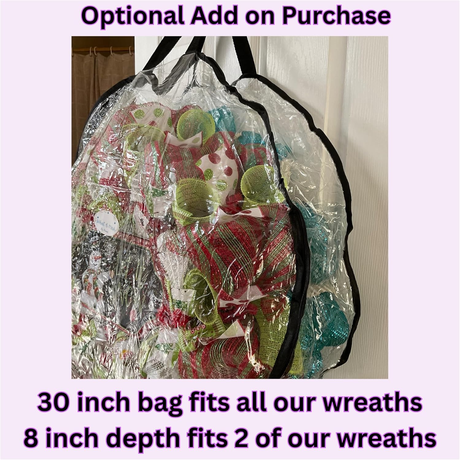 Luxury Handmade Mardi Gras Deco Mesh Wreath – “Fleur de Lis-Purple/Green/Gold” Front Door Decor, 24" or 28"