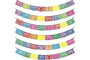 6 PCS Fiesta Party Decorations Mexican Party Banners