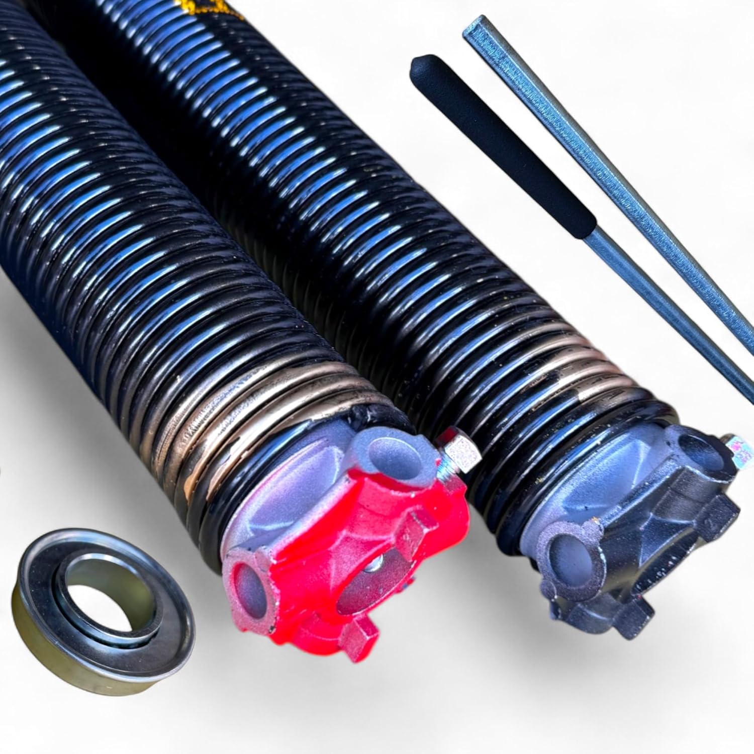 B&B Garage Supply Garage Door Torsion Spring Replacement Kit, Heavy Duty High Cycle Springs for Residential Garage Door, with Winding Bars and Steel Bearing (0.192x2"x20")