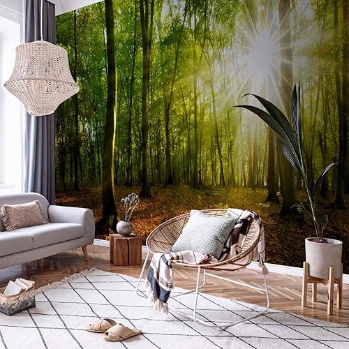 Miniatura 9 de artgeist Mural de pared prémium Bosque 79 x 55 pulgadas, papel tapiz no tejido XXL, decoración de pared de vellón, impresión fotográfica, diseño de