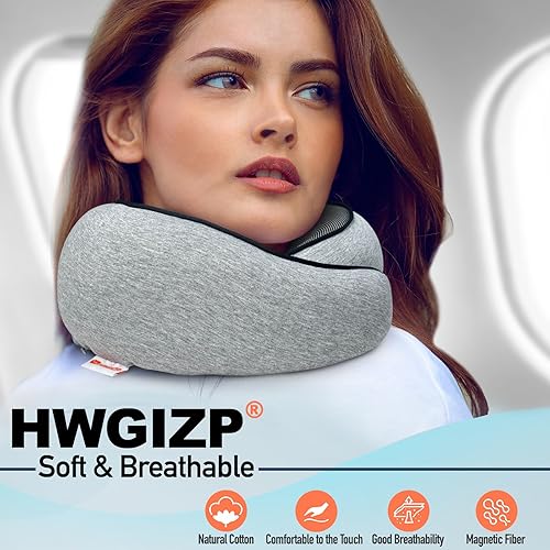 Miniatura 2 de Almohada de viaje  Almohada de espuma viscoelástica de alta densidad con soporte envolvente de 360. Diseño ergonómico. Ideal para viajes en avión y