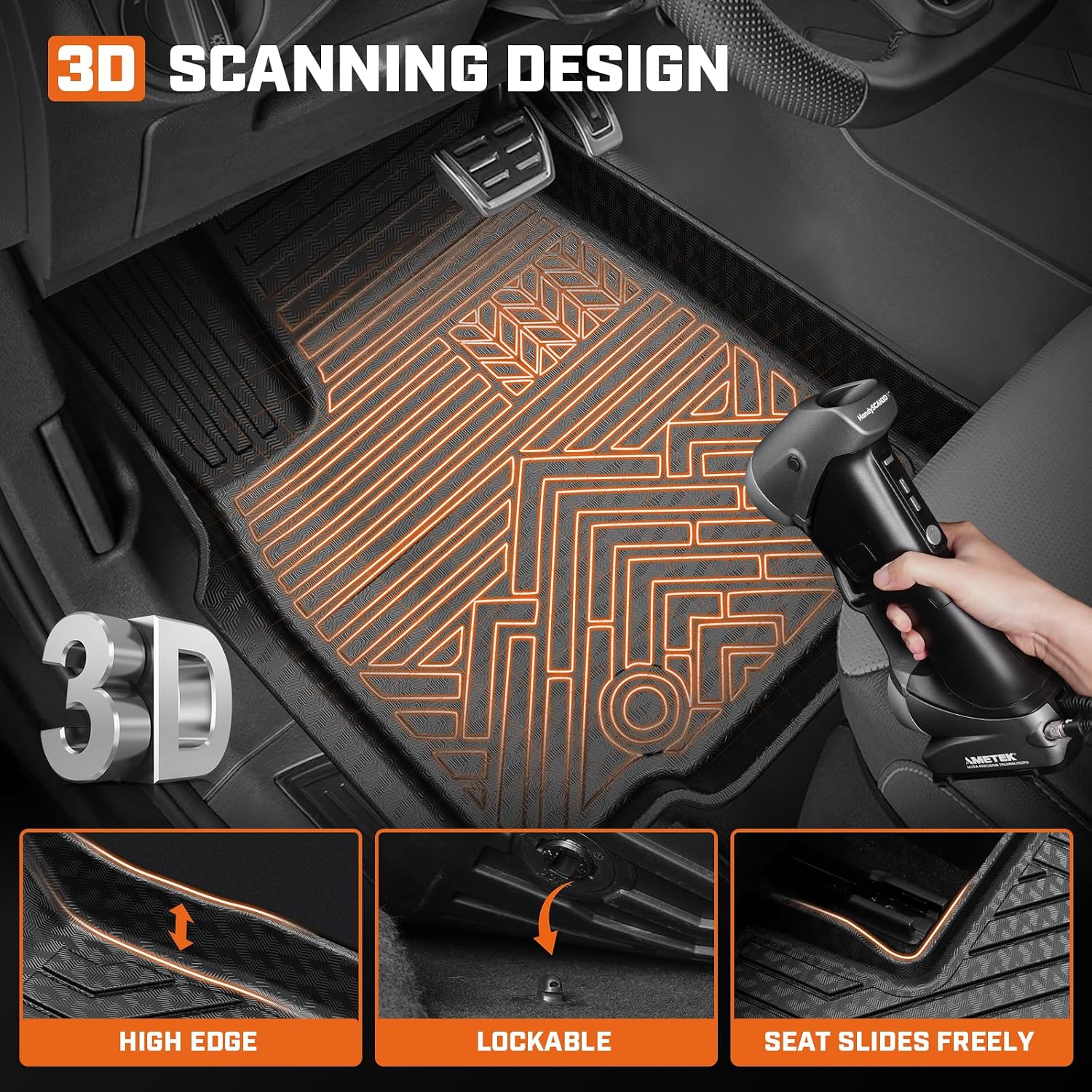 Mixsuper Floor Mat & Cargo Liner for 2022-2026 Jeep Grand Cherokee 5-Seater(WL Include 4xe, Not WK2 or WL75),All Weather TPE Floor Mats Protection for Cherokee Accessories,Full Set Anti-Slip Car Mats