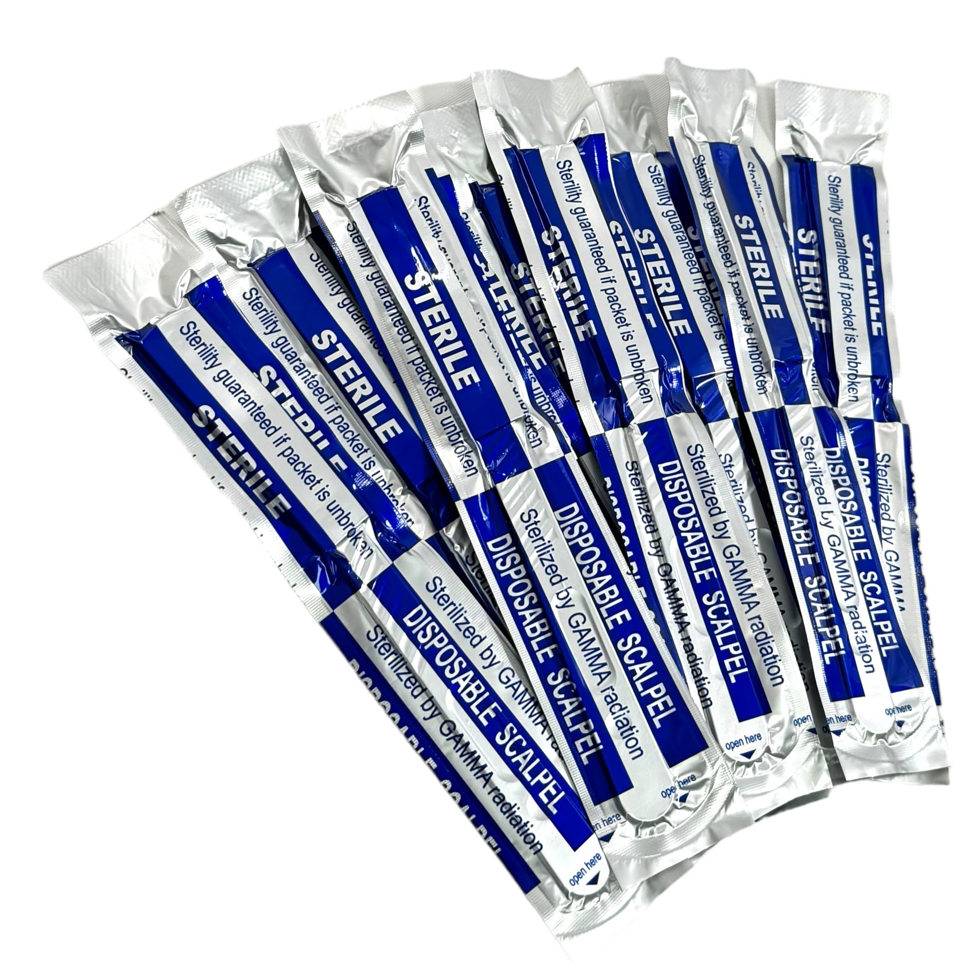 Disposable Sterile Scalpels (10 Pack) - Size #10 High Carbon Steel Blades with Plastic Handle for Dermaplaning, Crafts, Podiatry, Wood Model Making, Mycology, Plant Cutting,Dissecting & More (#23) — Amazon image 4