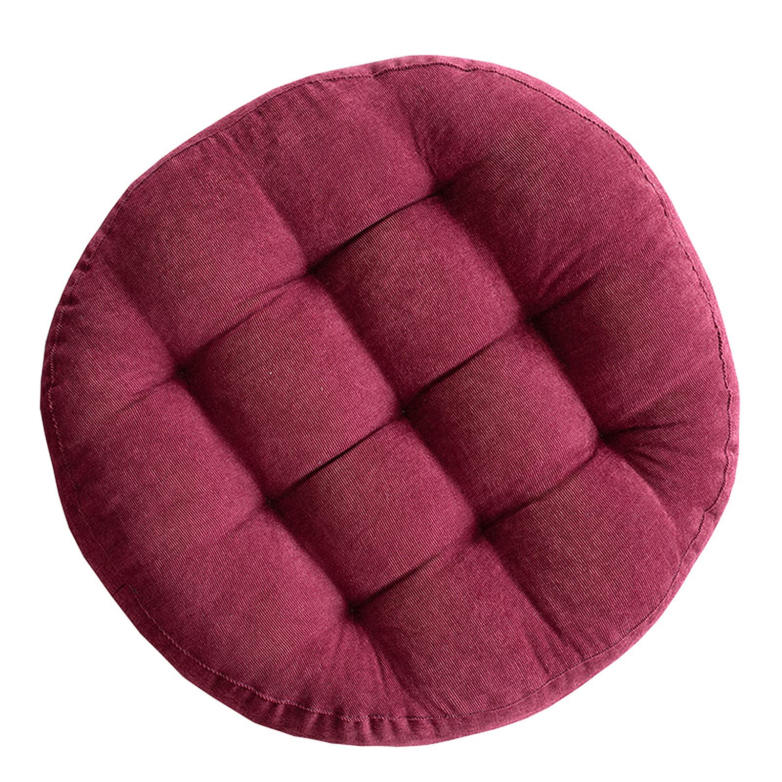 Tatami Cushions,22inch Round Chair Cushions Floor Pillows Thick Round Futons Super Soft Indoor Outdoor Seat Pads for Hardwood Floors,Office Chairs (Red,1 Pack)