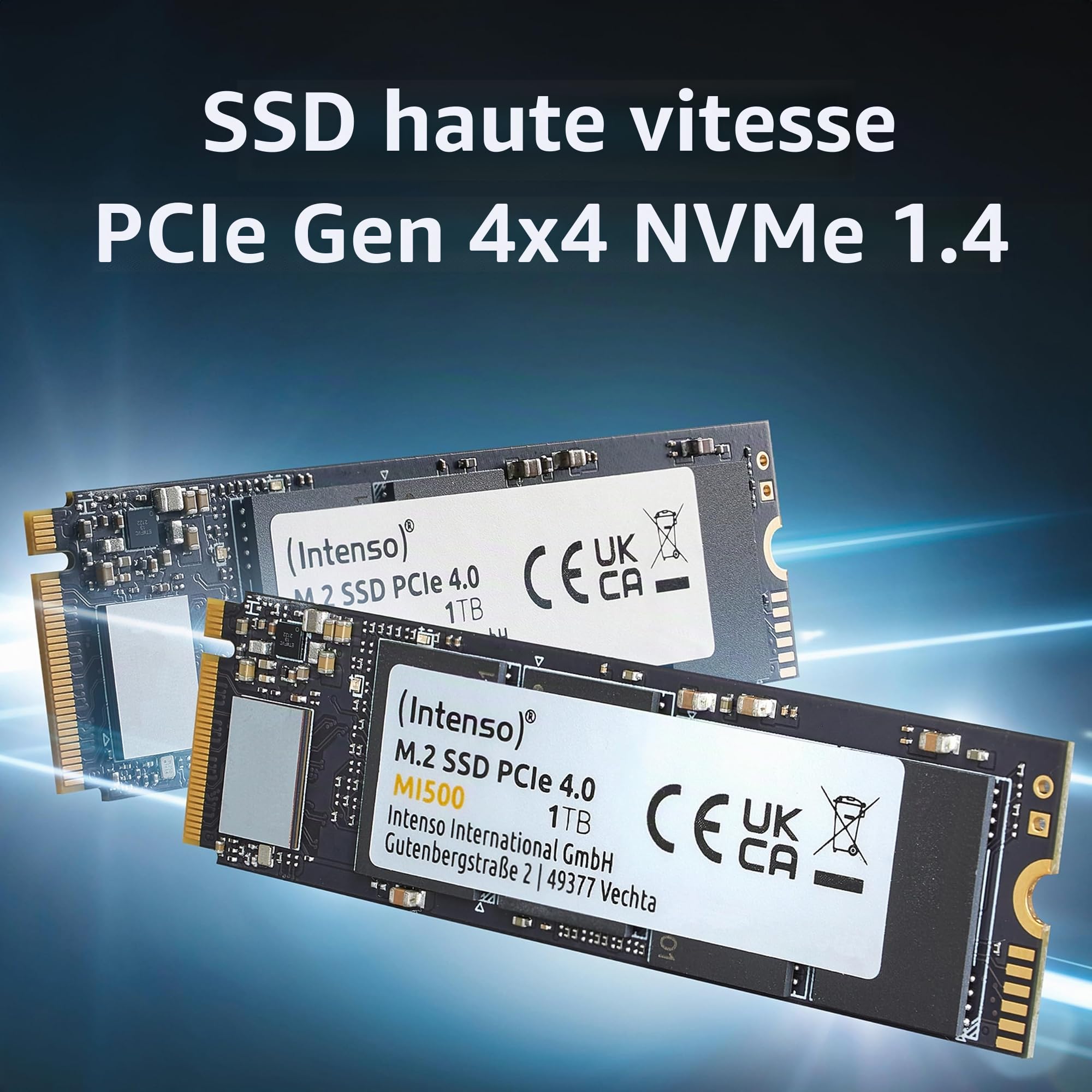 Intenso 2 TB SSD Interne NVMe/PCIe M.2 PCIe NVMe 4.0 x4 au détail 3836470
