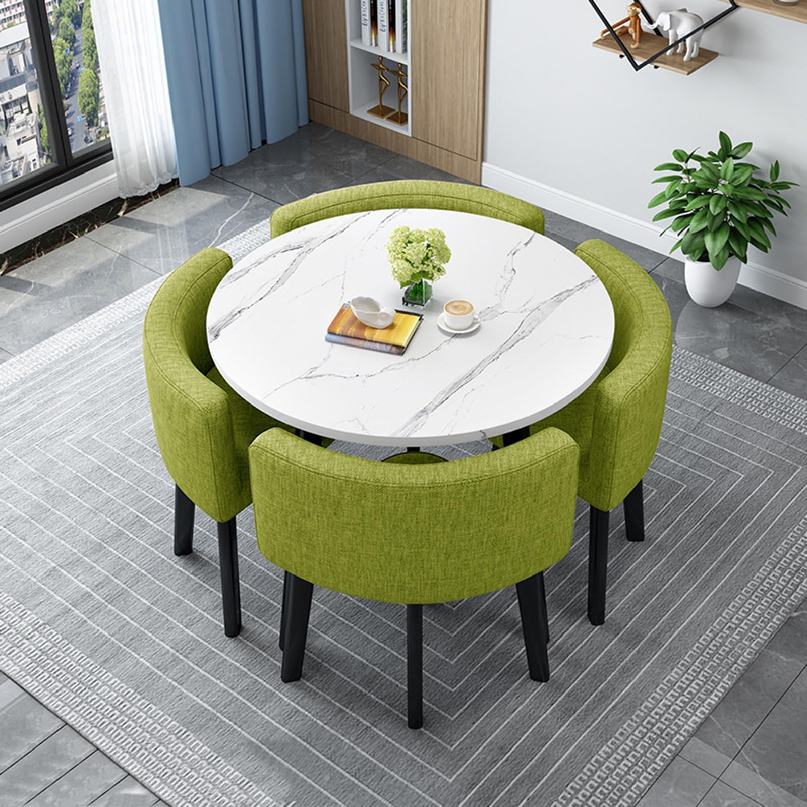 MYUYEE Conference Chairs With Chrome Sled Base, Ideal For Office Guest Reception, Home Waiting Area, And Conference Rooms (Green-70Cm/27.5In)