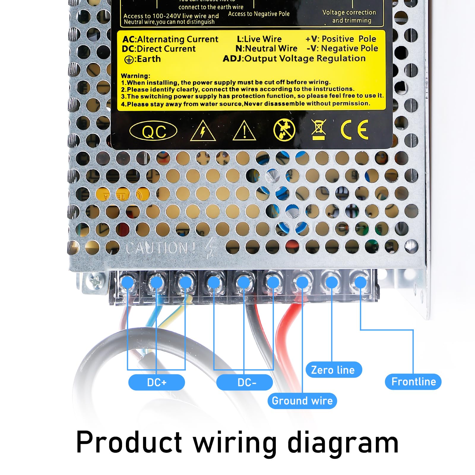 Zasilacz impulsowy 12 V, 20 A, 240 W, adapter sieciowy do samochodu, transformator napięcia AC 240 V na DC 12 V, zasilacz sieciowy, odpowiedni do taśm LED, CCTV, radia, aparatów, instrumentów