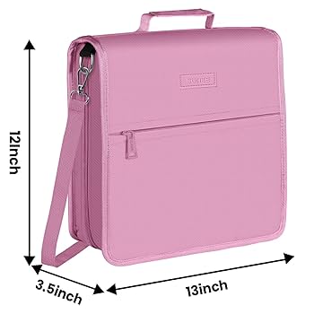 Amazon.com : SUNEE Zipper Binder 3 Ring, 3 Inch O-Ring with