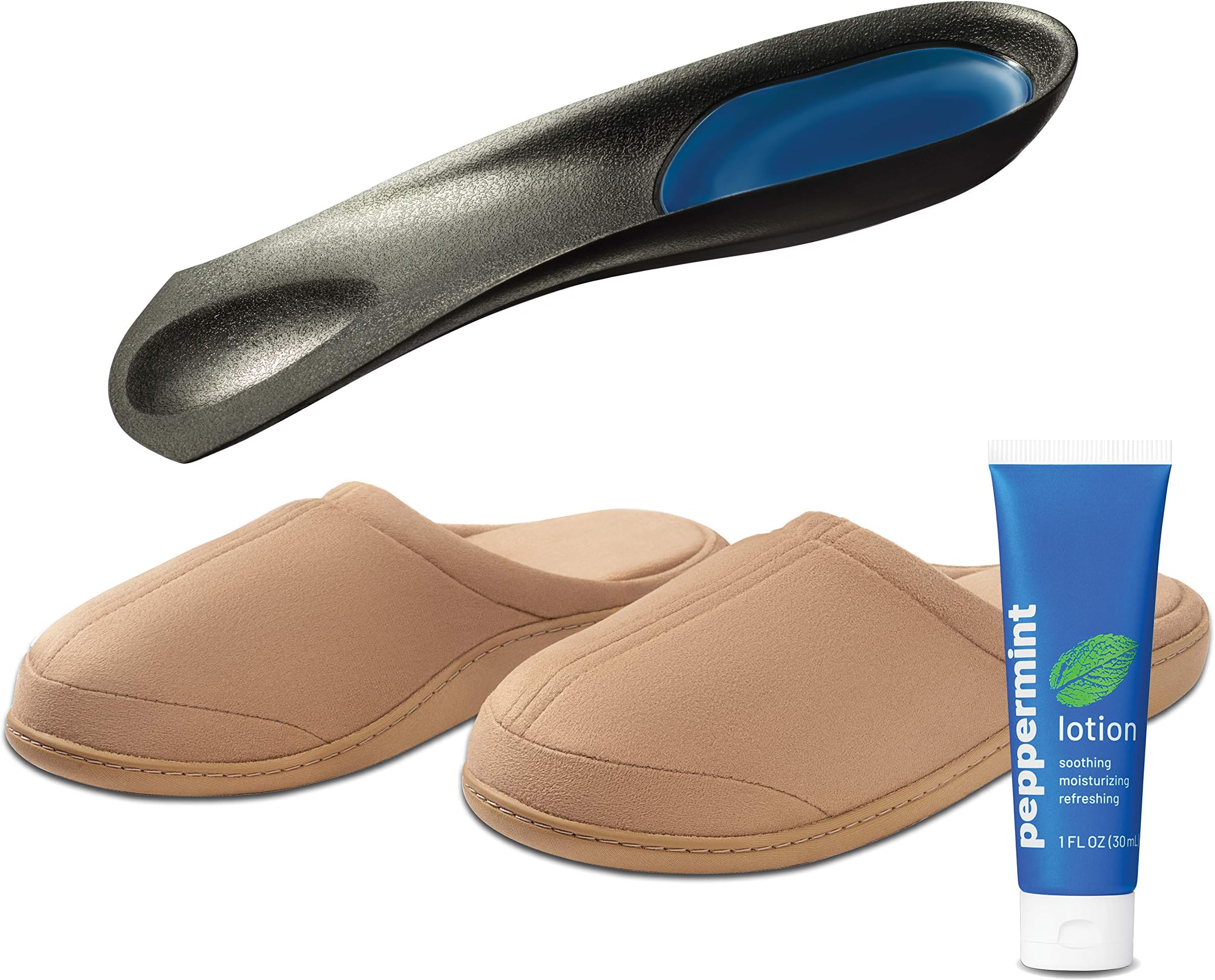SuperthoticsCustomizable Orthotics, Relief Cushions & Peppermint Lotion Deluxe Bundle for Men & Women Align The Body to Relieve Foot, Hip, Knee & Back Pain Plantar Fasciitis Relief Men’s 9.5-11