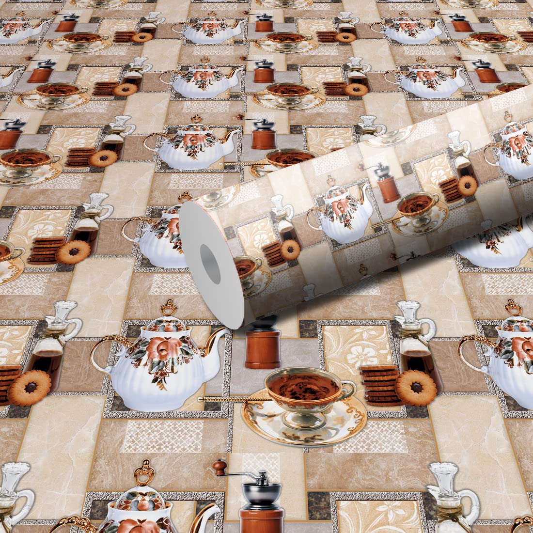 WallDaddy Self Adhesive Wallpaper for Kitchen Wall | Pack of 2 Rolls | Oil Proof Wallpaper | Water Proof Wallpaper | Wall Sticker for Home Foil Wallpaper (B0C96M9WMR) Amazon Price History, Amazon Price Tracker