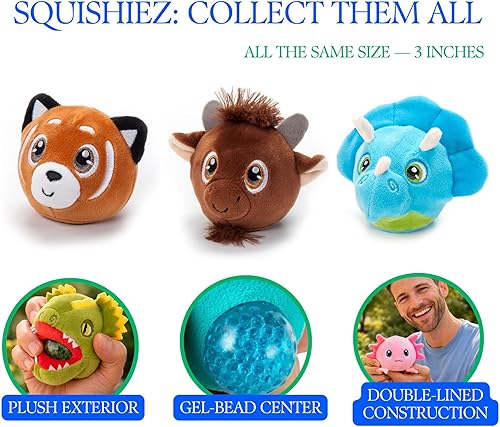 Miniatura 7 de The Petting Zoo Peluche de caballo de peluche, regalos para niños, juguete para apretar animales de vida silvestre Squishiez, juguete de peluche de