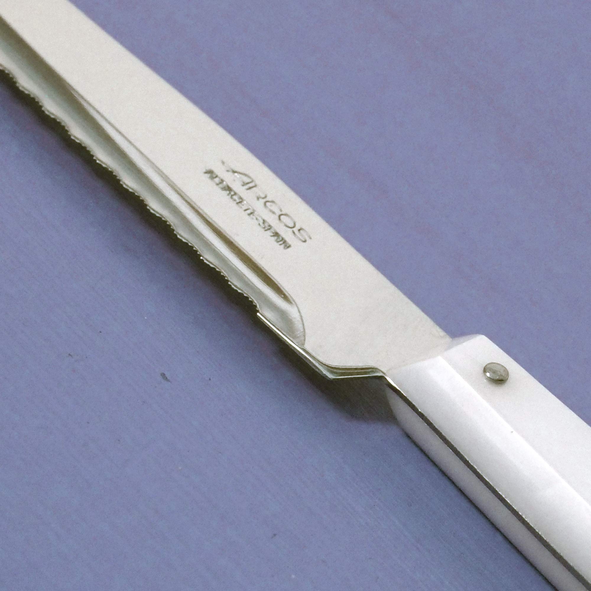 Arcos | cuchillos de mesa cuchillo mesa tradicional | 6 Piezas cuchillo chuletero | mango nailon | Envase Eco | Fabricado en España